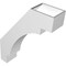 Ekena Millwork 6-in. W x 22-in. D x 28-in. H Merced Architectural Grade PVC Knee Brace BRCP06X22X28MRC - alternate 6